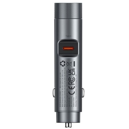 Автомобильное зарядное устройство BASEUS Energy Column Pro Car Wireless MP3 Charger, 2USBUSB-C, 5A - 6