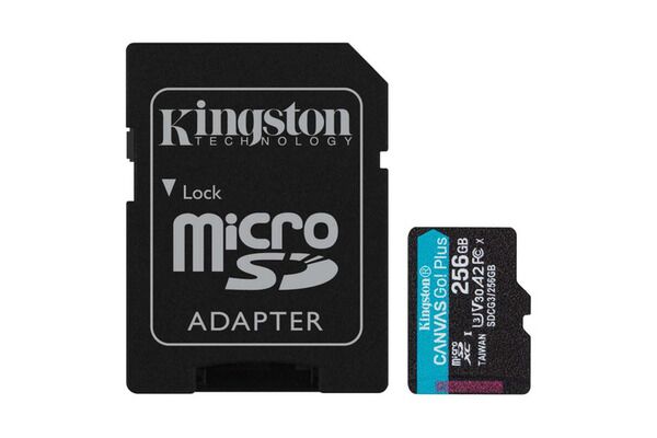 Карта памяти microSD 256GB Kingston Canvas Go Plus microSDXC Class 10 (UHS-I U3 V30, 170MB/s) (SDCG3/256GBSP) RU - 5