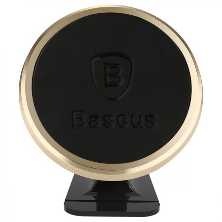 Автомобильный держатель BASEUS 360-degree Rotation, магнитный, золотой, на клею - 5