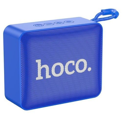 Колонка Hoco BS51 Gold Brick синий - 1