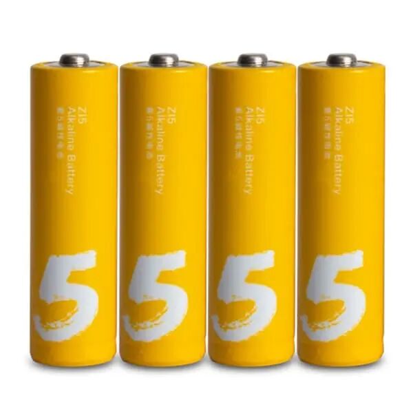 Батарейки алкалиновые ZMI Rainbow Zi5 типа AA (уп. 4 шт) (Yellow) - 5