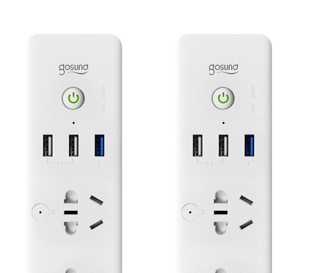 Умный удлинитель Gosund Smart Plug Power Strip CP5-3 (4 розетоки + 3 USB) White - 4