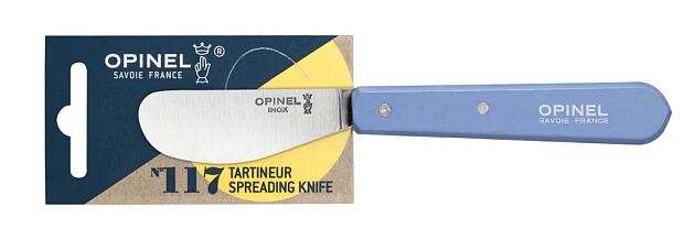 Нож для масла Opinel 117, деревянная рукоять, блистер, нержавеющая сталь, синий, 001937 - 5