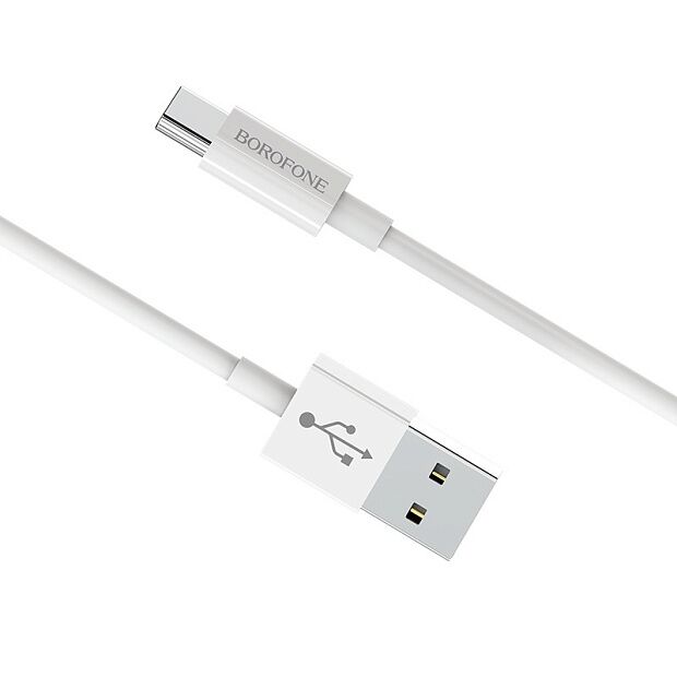 USB кабель BOROFONE BX22 Bloom Type-C, 1м, 3A, PVC (белый) - 6