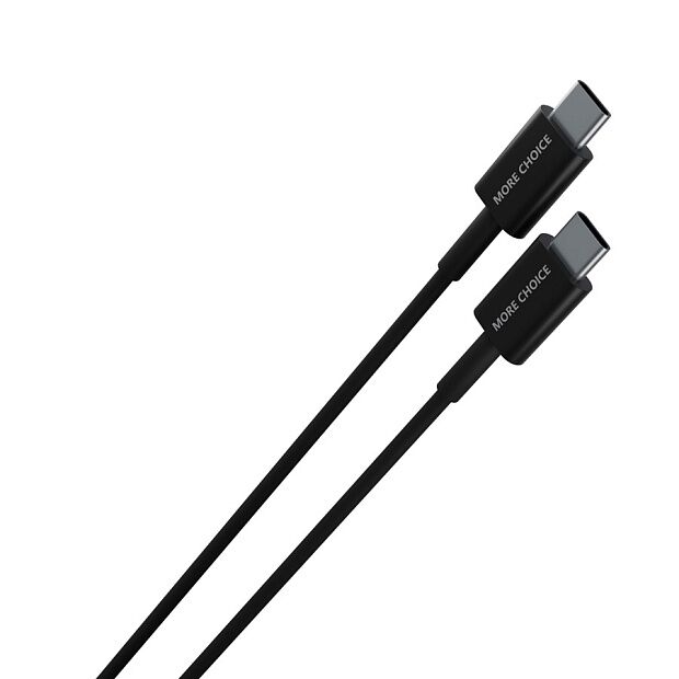 Дата-кабель Smart USB 3.0A PD 60W быстрая зарядка для Type-C Type-C More choice K71Sa TPE 2м Черный - 1