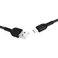 USB кабель HOCO X20 Flash Type-C, 3А, 1м, TPE (черный) - фото