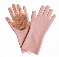 Силиконовые перчатки Xiaomi Silicone Cleaning Glove (Pink)