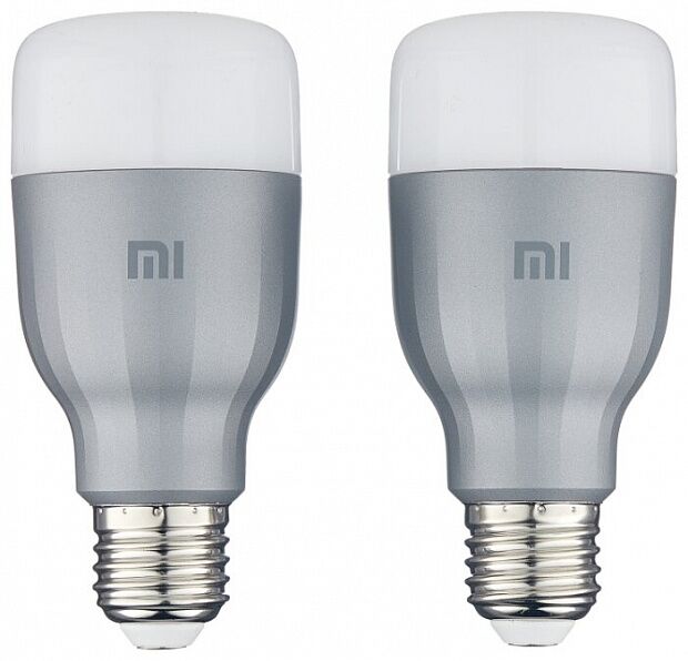 Набор светодиодных ламп Xiaomi Mi LED Smart Bulb 2-Pack MJDP02YL, E27, 10Вт (2 шт.) - 1