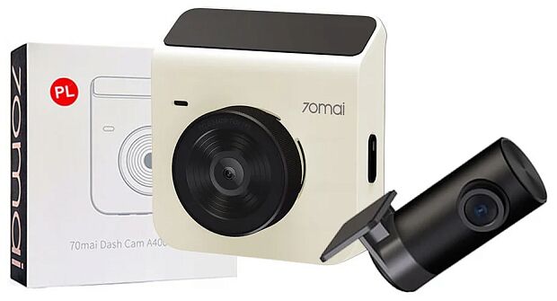 Видеорегистратор 70mai Dash Cam A400 + камера RC09 RU (Ivory) - 3