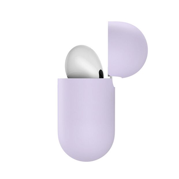 Чехол BASEUS Super Thin Silica Gel Case для AirPods 3, фиолетовый - 2