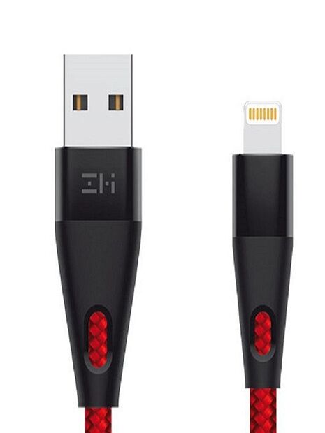Кабель ZMI USB/Lightning MFi 100 см AL806 (Red) - 1