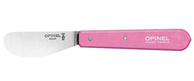 Нож для масла Opinel 117, деревянная рукоять, блистер, нержавеющая сталь, розовый, 002039 - 2