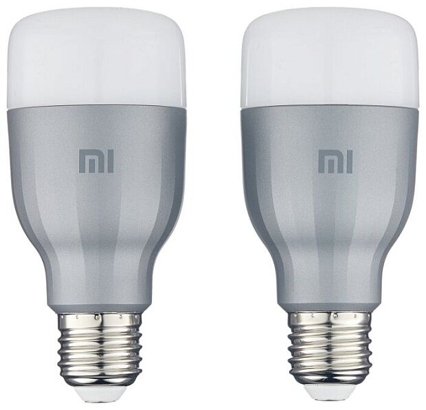 Набор светодиодных ламп Xiaomi Mi LED Smart Bulb 2-Pack MJDP02YL, E27, 10Вт (2 шт.) - 6