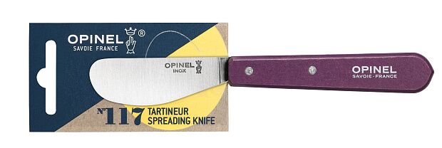 Нож для масла Opinel 117, деревянная рукоять, блистер, нержавеющая сталь, сливовый, 001934 - 2