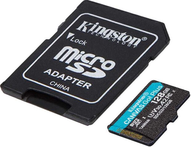 Карта памяти microSDXC Canvas Go Plus (128 Гб, UHS-I, U3, V30) (SDCG3/128GB) RU - 4