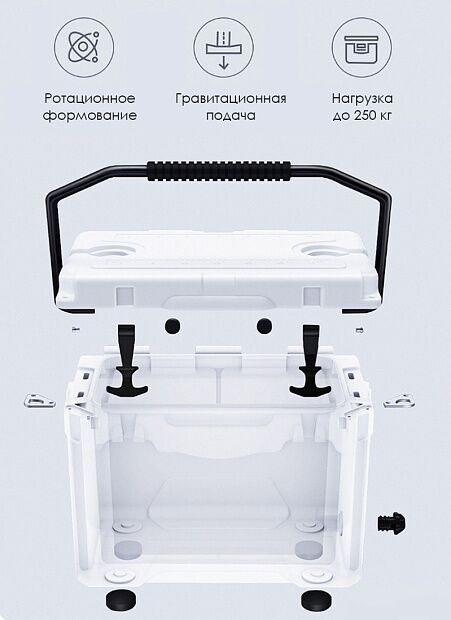 Автохолодильник изотермический Leao Car Refrigerator 25QT (White/Белый) - 4