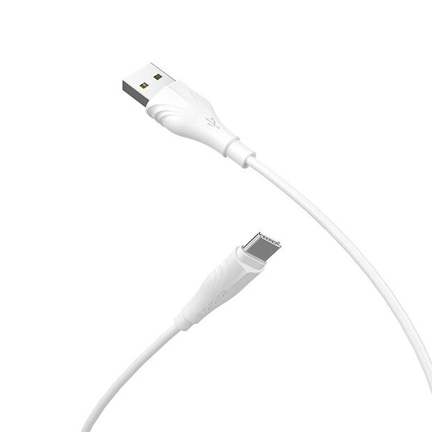 USB кабель BOROFONE BX18 Optimal Type-C, 2м, PVC (белый) - 1