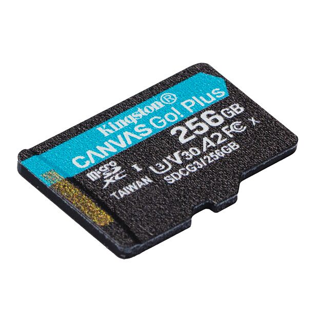 Карта памяти microSD 256GB Kingston Canvas Go Plus microSDXC Class 10 (UHS-I U3 V30, 170MB/s) (SDCG3/256GBSP) RU - 2