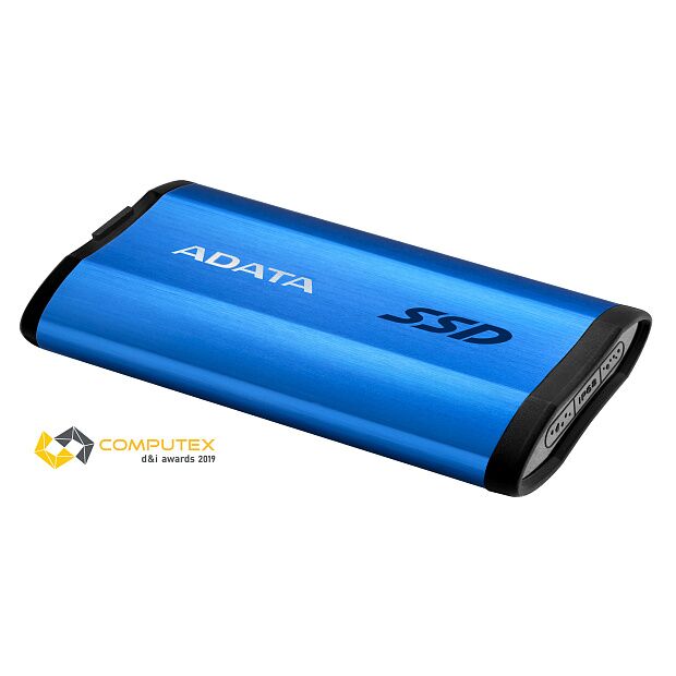 Твердотельный накопитель ADATA External SSD SE800, 1024GB, Type-C, USB 3.2 Gen2, R/W 1000/1000 MB/s, IP68, 73x44x13mm, Blue - 4