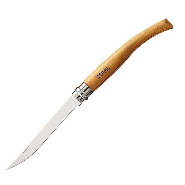 Нож филейный Opinel 12, нержавеющая сталь, рукоять из дерева бука, 000518 - 1