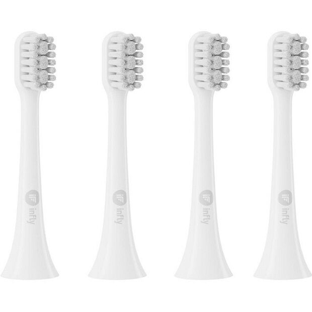 Сменные насадки для зубной щетки inFly Toothbrush Head для T03S (4 шт) (White) - 6