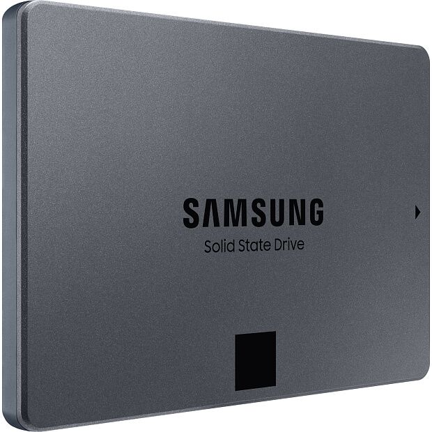 Твердотельные накопители Samsung SSD 870 QVO, 4000GB, 2.5 7mm, SATA3, 4-bit MLC, R/W 560/530MB/s, IOPs 98 000/88 000, TBW 1440, DWPD 0.33 (12 мес.) - 4