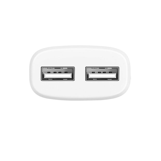 СЗУ HOCO C12 Smart 2xUSB, 2.4А  USB кабель MicroUSB, 1м (белый) - 5