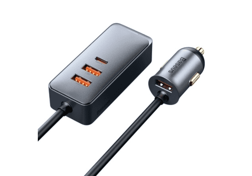 Автомобильное зарядное устройство BASEUS Share Together, USB  разветвитель 2USB2USB-C, 5A, 120W - 1