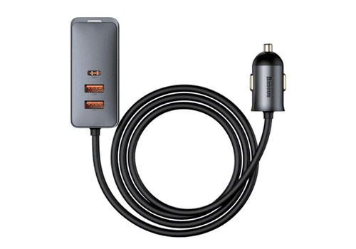 Автомобильное зарядное устройство BASEUS Share Together, USB  разветвитель 2USB2USB-C, 5A, 120W - 4