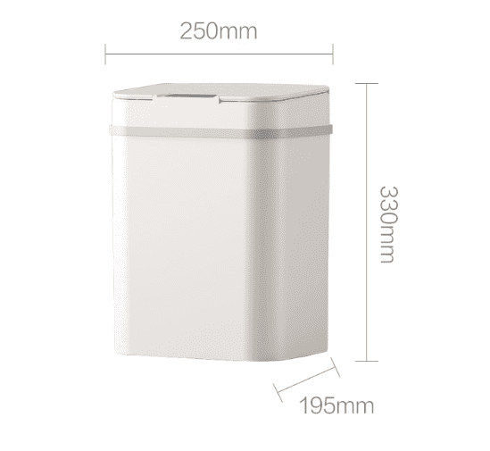 Умное мусорное ведро с датчиком открытия Xiaomi Gipin Smart Sensor Trash Can (LJT-01) (White) - 3