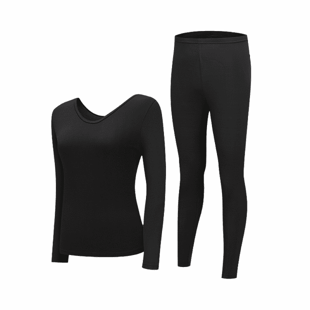 Женская пижама Xiaomi Instant Me Magic Velvet Basic Fashion Warm Clothing Suit Ladies (Black/Черный) 