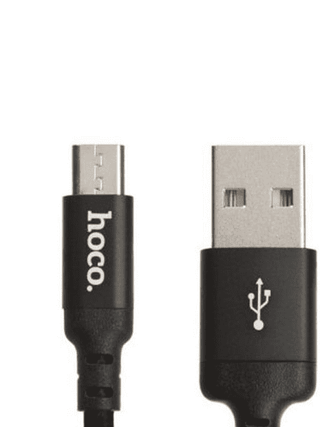 USB кабель HOCO X14 Times Speed MicroUSB, 2м, нейлон (черный) - 6