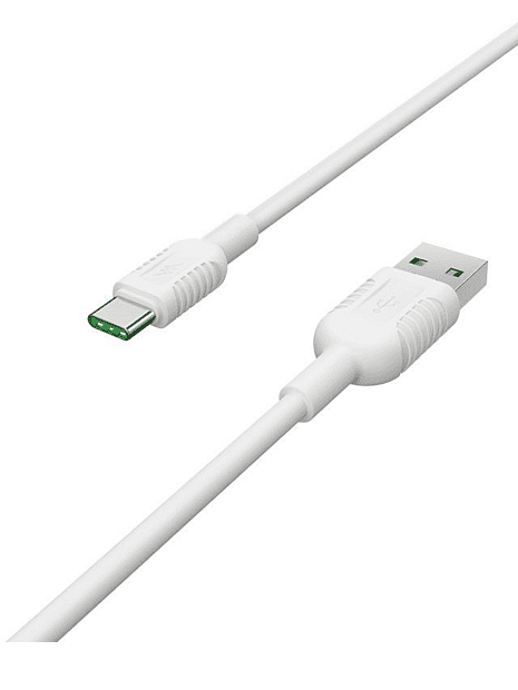 USB кабель BOROFONE BX33 Billow, Type-C, 1.2м, 5A, TPE (белый) - 5