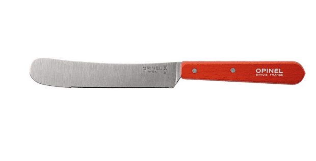 Нож столовый Opinel, деревянная рукоять, блистер, нержавеющая сталь, красный, 002176 - 5