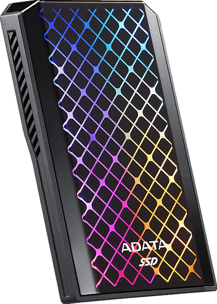 Твердотельный накопитель ADATA External SSD SE900G, 512GB, Type-C, USB 3.2 Gen2, R/W 2000/2000 MB/s, RGB lighting, 111x66x17mm, Black - 5