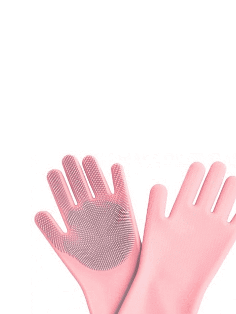 Силиконовые перчатки Jordan Judy Silicone Cleaning Glove (Pink) - 1