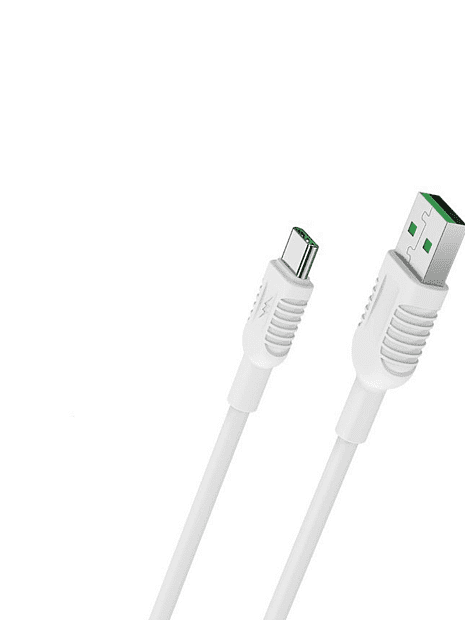 USB кабель BOROFONE BX33 Billow, Type-C, 1.2м, 5A, TPE (белый) - 1