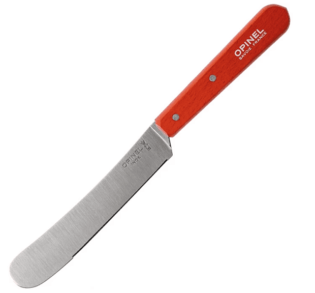 Нож столовый Opinel, деревянная рукоять, блистер, нержавеющая сталь, красный, 002176 - 1