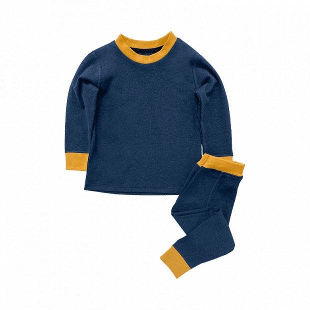 Детская пижама Yiigoo Organic Cotton Autumn Clothes Set (Dark Blue/Темно-Синий) 