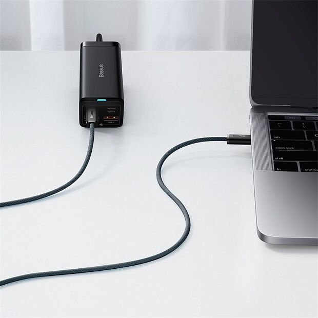 Кабель USB-C BASEUS Dynamic Series Fast Charging, Type-C-Type-C, 5A, 100W, 1 м (серый) (CALD000216) - 6