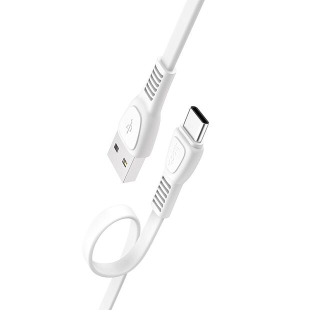 USB кабель HOCO X40 Noah Type-C, 3А, 1м, TPE (белый) - 3